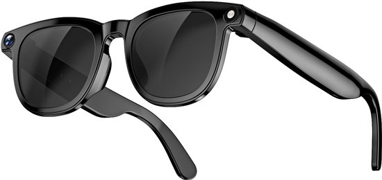 Techdecor CY01 AI Smart Glasses 4K – Slimme Zonnebril – Camera Bril met Extra Lenzen – Spraakvertaling via App – WiFi & Bluetooth 5.3
