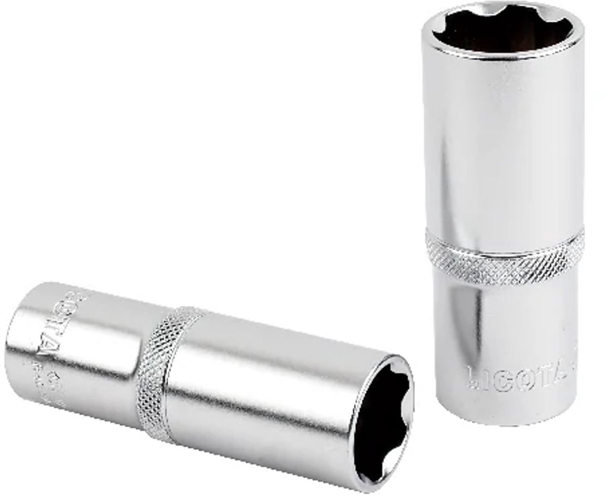 Duurzame 1/2" Superlock Dop 24mm CrV met Lange Uitvoering voor Optimale Schroefbescherming, Hoge Precisie en Efficiënte Krachtoverbrenging bij Professioneel en Doe-Het-Zelf Gebruik