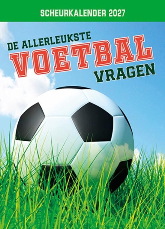 Scheurkalender 2027 De allerleukste voetbalvragen - cover