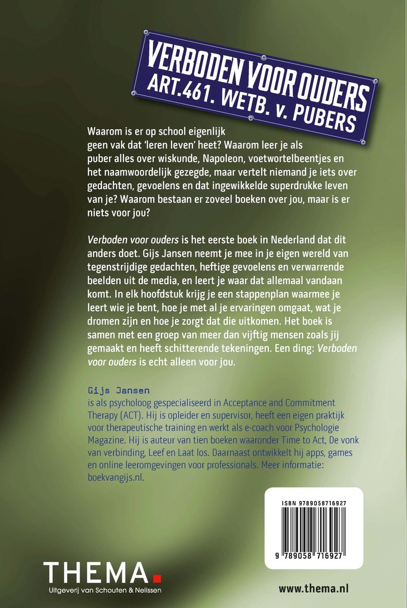 Verboden voor ouders - back cover