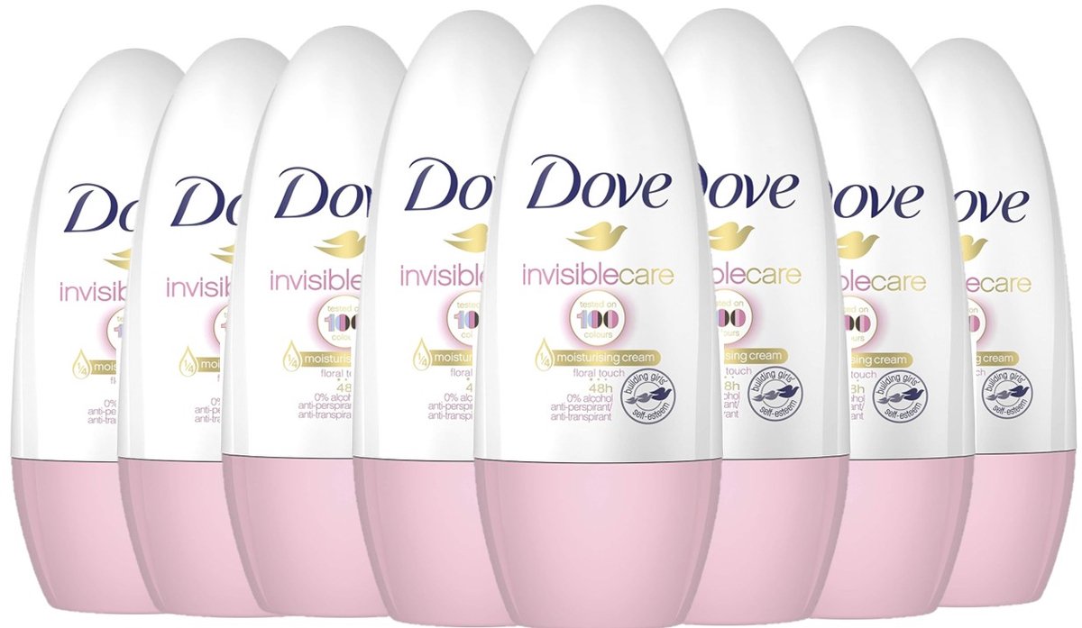 Dove Deo Roller Invisible Care 8 x 50 ml - Voordeelverpakking