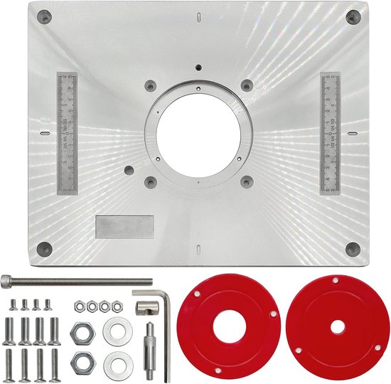 Router Inlegplaat Aluminium Router Tafel Insert Plaat voor Houtbewerking - 300 x 235 mm | bol