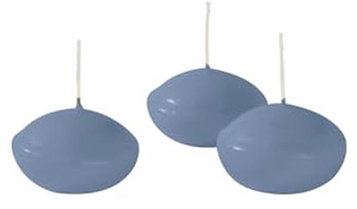 Drijvende kaarsen 4,5 cm - 20 stuks - Dusty Blue