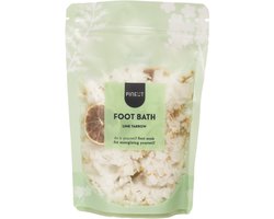 Pineut ® Foot Bath Lime & Yarrow - Pouchbag - Maak je eigen voetenbad - Kruiden voor in je voetenbad - Refill - DIY Cadeau - Cadeau voor haar - Verwen Cadeau - Ontspannen Genieten