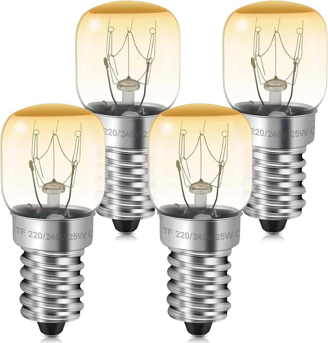 Hittebestendige Ovenlamp E14 25W Warm Wit voor Magnetron, Koelkast en Zoutlamp