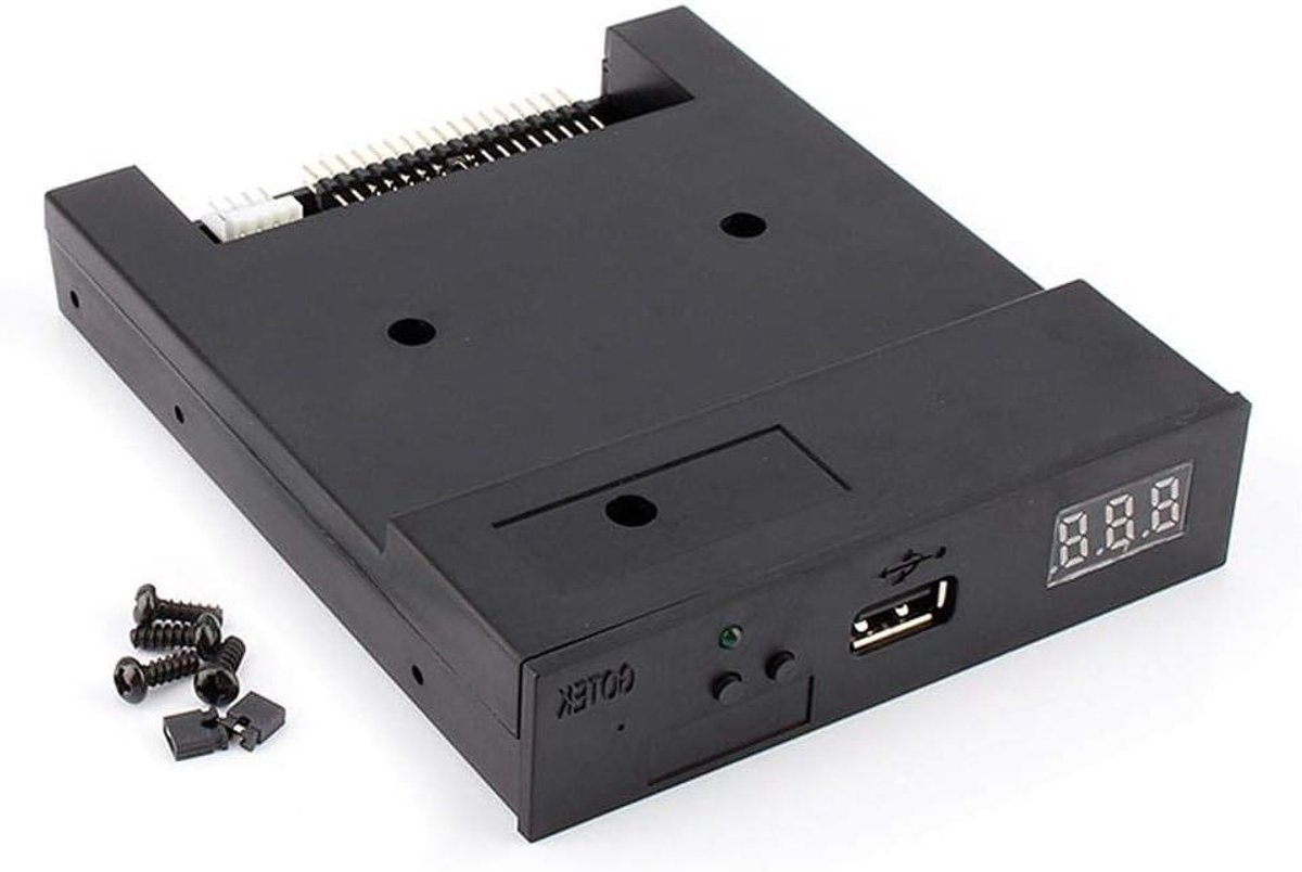 Allecta - USB floppy drive emulator voor elektronisch orgel, 3,5 inch, 1,44 MB, USB, zwart.
