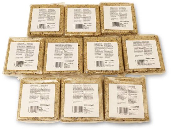 Gifts4Nature - 10 x 300g Vetblokken - Energierijk vogelvoer voor alle seizoenen - Natuurlijke ingrediënten