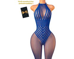 Sexy Lingerie – Erotische Catsuit – Lingerie Erotisch – Lingerie Sexy Setje – Kant – Netstof – Dames lingerie – Erotische verleidelijke Bodystocking – Kinky – One Size – Dare to Undress