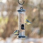 CJ Wildlife Voedersilo voor Tuinvogels - Apollo - 3 Openingen - Vogelvoedersilo voor Kleine Vogels - Hangend Vogelvoederhuisje - Vogelvoer Silo - Grafietgrijs