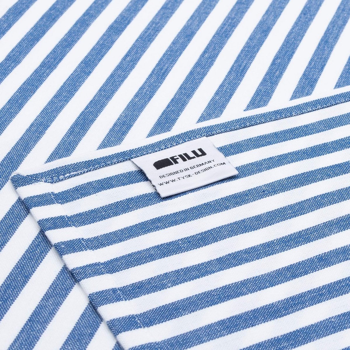 Blauw Wit Gestreept Tafelkleed 130x160 cm - 100% Katoen Rechthoekig