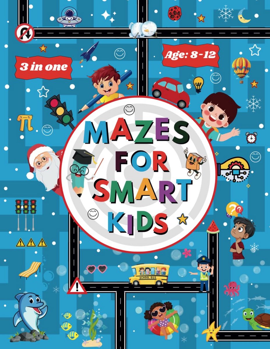 Uitdagende Speurtochten en Doolhoven Boek voor Slimme Kinderen (8-12 jaar) - Puzzelactiviteiten