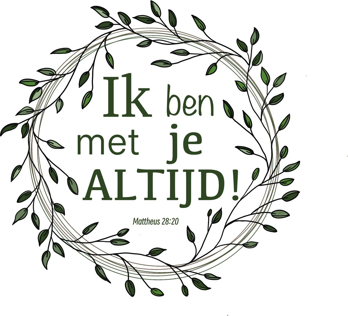 Christelijke onderzetters - Bijbeltekst onderzetter - Christelijk cadeau - Mattheüs 28:20 - Religieus cadeau - Christelijke onderzetters vierkant - Bemoedigend cadeau - Geloof-En-Hoop-Cadeau - Christelijke woonaccessoires -