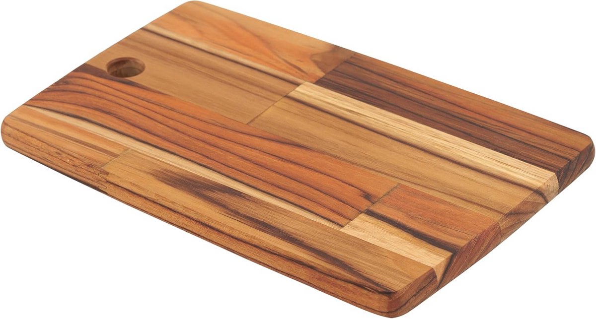 Antibacteriële Teakhouten Snijplank 28 x 19 cm - FSC Gecertificeerd