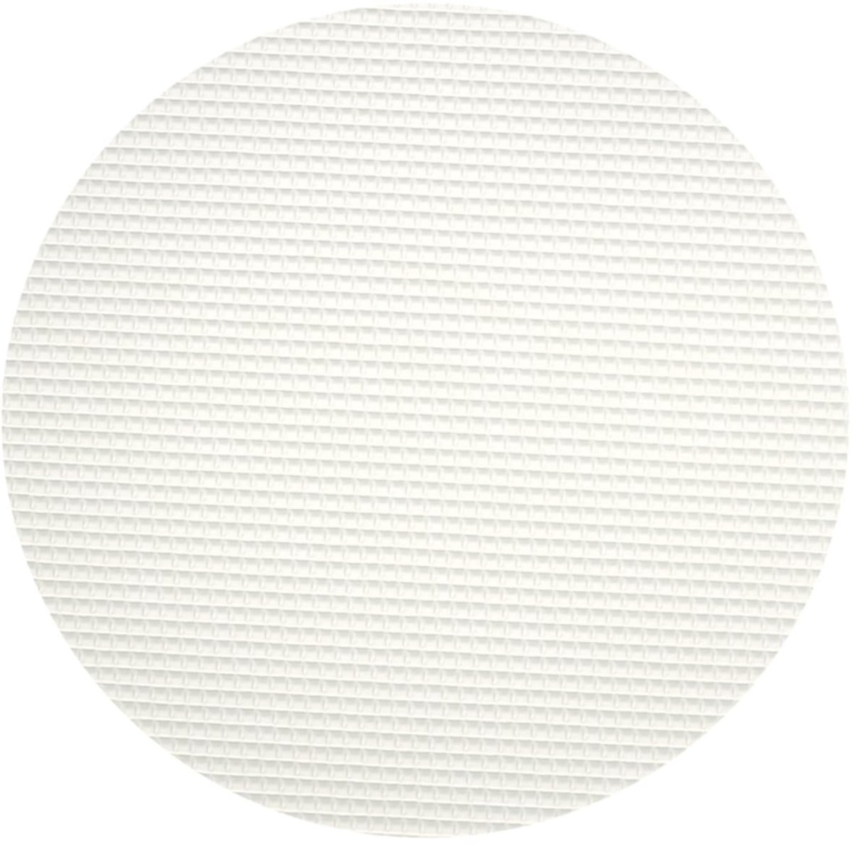 Famanu - Ronde antislipmat Ø200cm, wit, ondertapijt, op maat te snijden