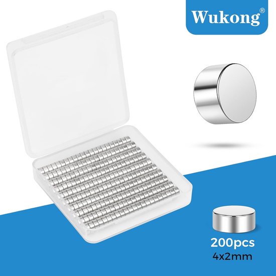 100 stuks 2 x 1 mm sterke neodymium magneten, mini