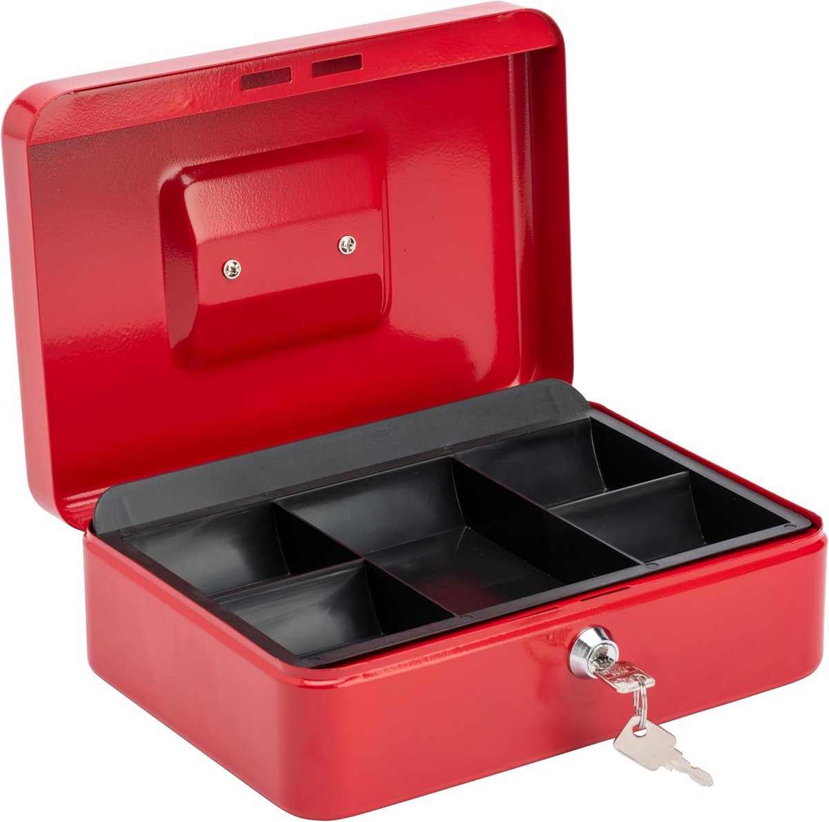 Geldcassette Rood 25,4 cm - Betrouwbare Opslag voor Contant Geld