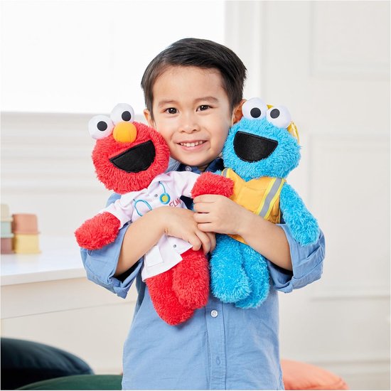 Sesamstraat Dokter Elmo Pluche Knuffel - 33 cm - Officieel Speelgoed voor Kinderen — afbeelding 4