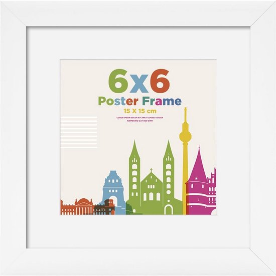 WALTHER DESIGN Fotolijst hout Fiorito wit 40x40 cm kopen