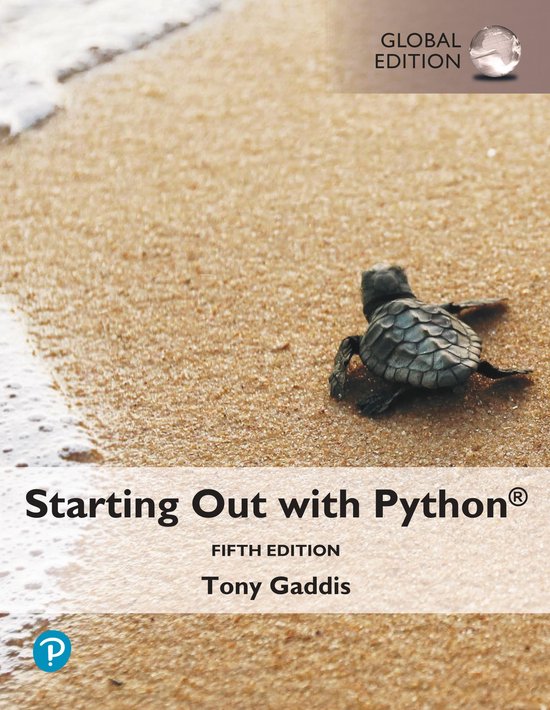 Starting Out with Python, Global Edition - cover