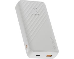 Xtorm Go2 Powerbank - 20.000 mAh - 1x USB-A - 1x USB-C - Krachtige powerbank - Draagbare accu voor iPhone en Samsung - Duurzame technologie - Ash White