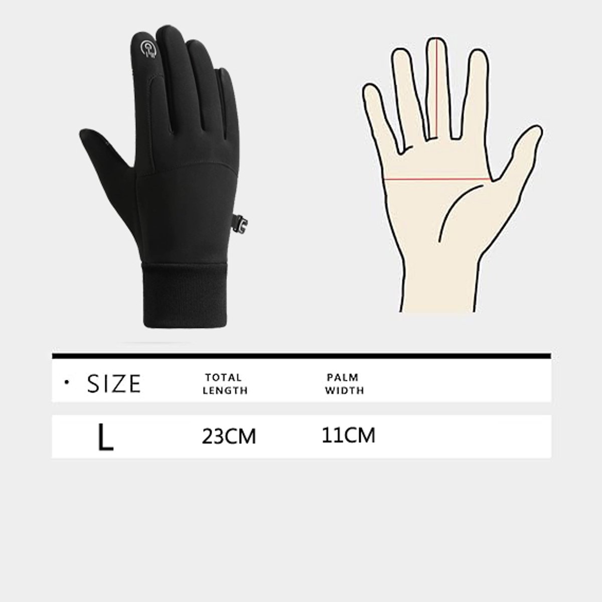 Warme winterhandschoenen voor mannen en vrouwen, touchscreen, winddicht, antislip, thermische handschoenen voor koud weer, waterdichte fietshandschoenen voor wandelen, rijden, fietsen, zwart — cadeau in Sport & Outdoor - foto 2