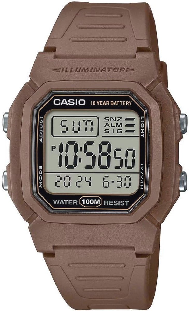Digitaal Kwarts Herenhorloge met Waterbestendigheid en Groot Display