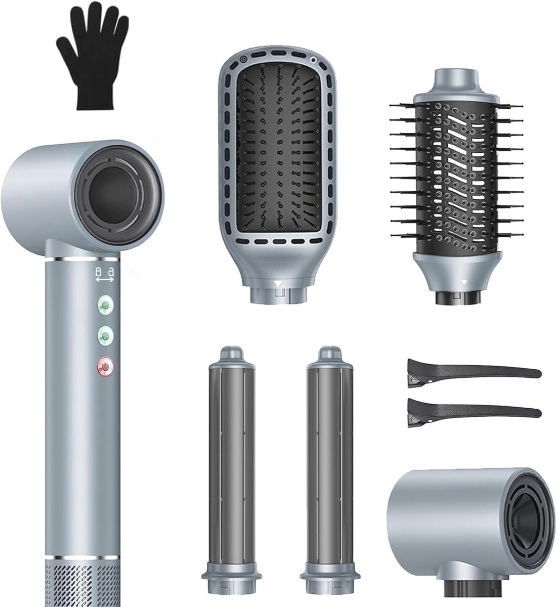 Hairstyler en Föhnborstel Set - Voor Volume, Gladheid en Krullen