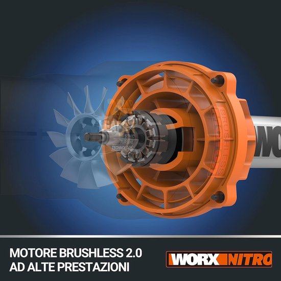 Accubladblazer met borstelloze motor - 40V, 2 x 4Ah accu's en dubbele oplader van Greenworks — afbeelding 2