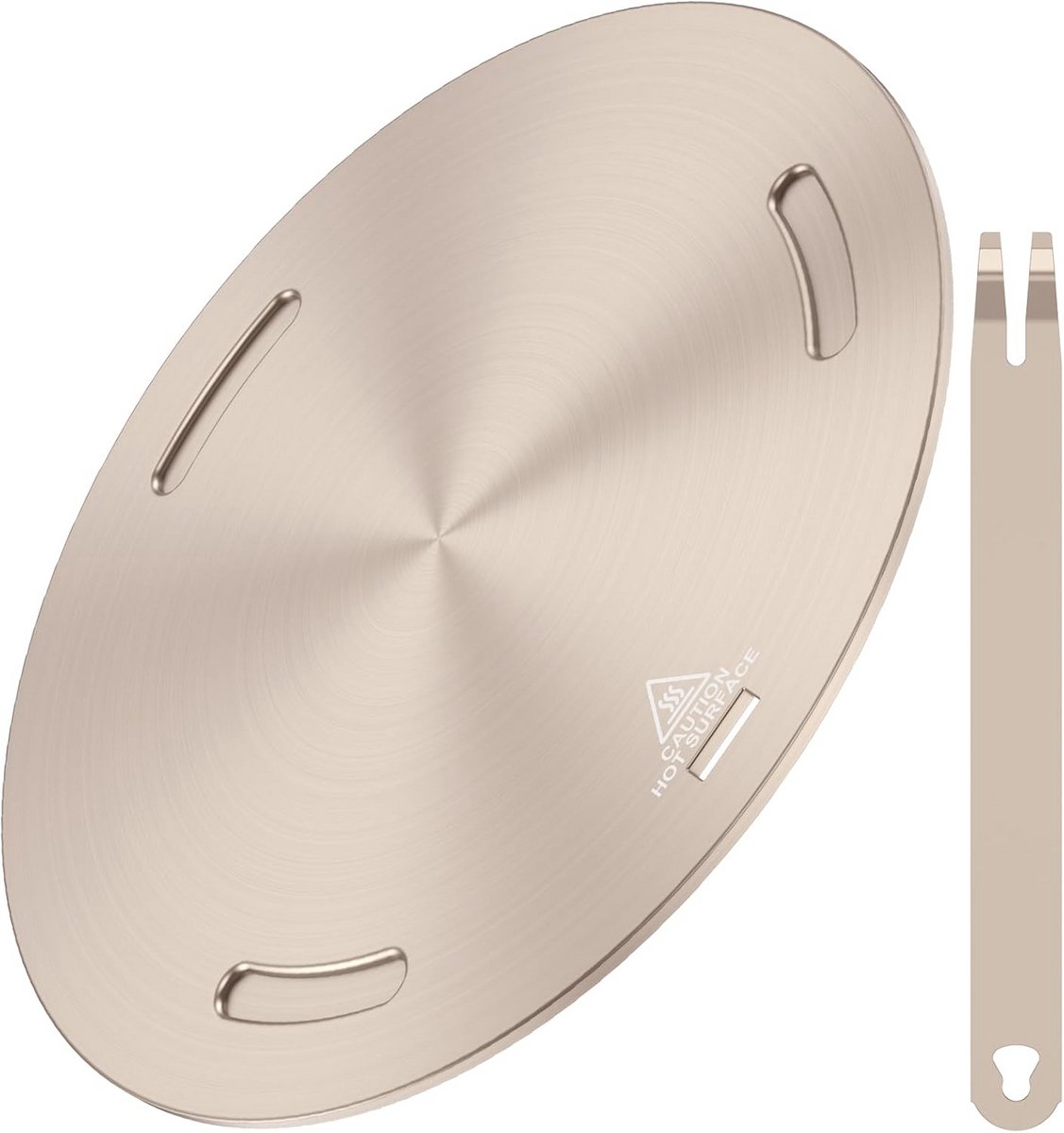Steeladapter voor inductiekookplaat 16/20/24 cm roestvrijstaal aluminiumlegering