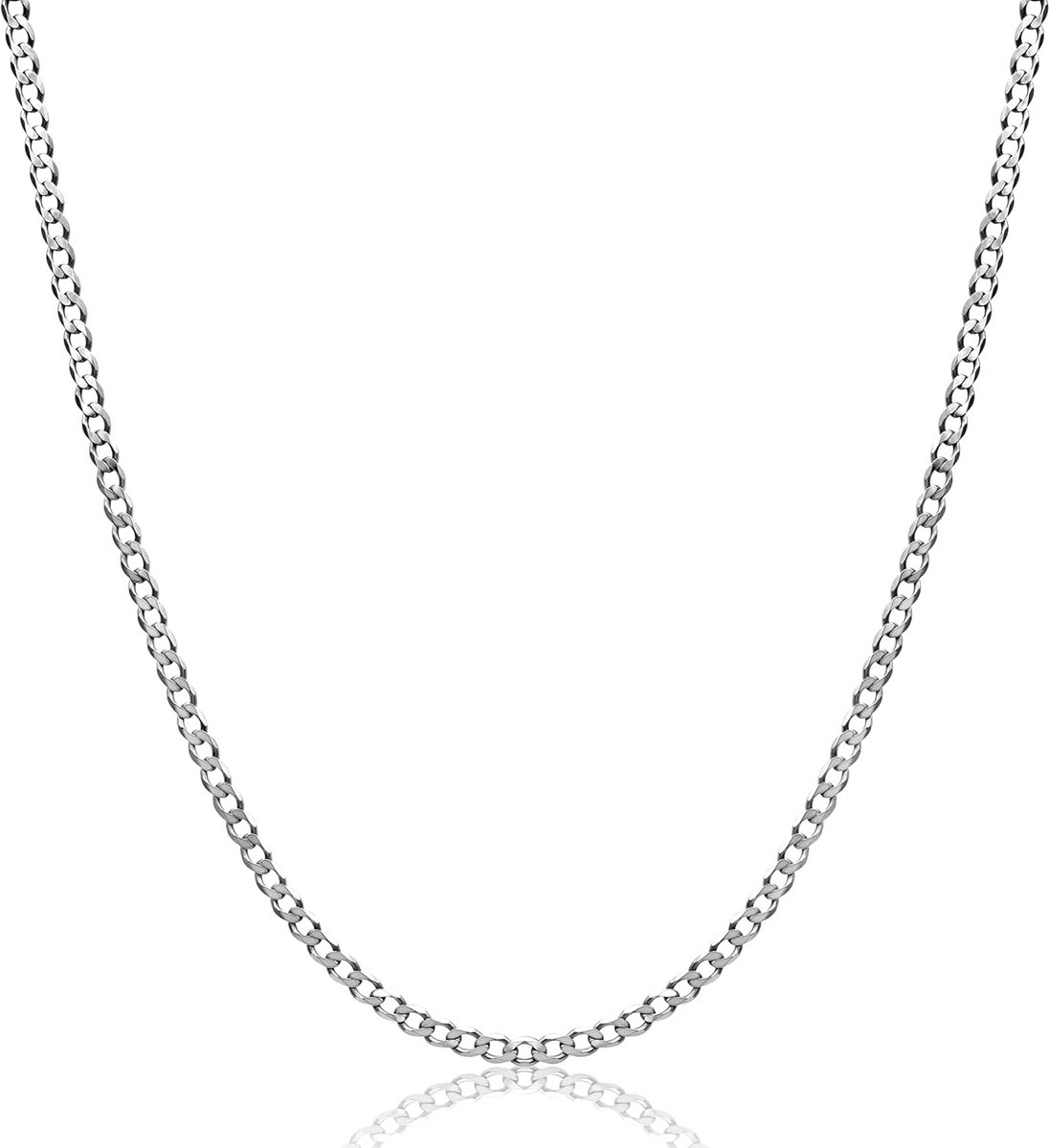 Ketting Grumetta 2,8 mm in 925 Sterling Zilver - Verschillende Lengtes Beschikbaar voor Heren en Dames