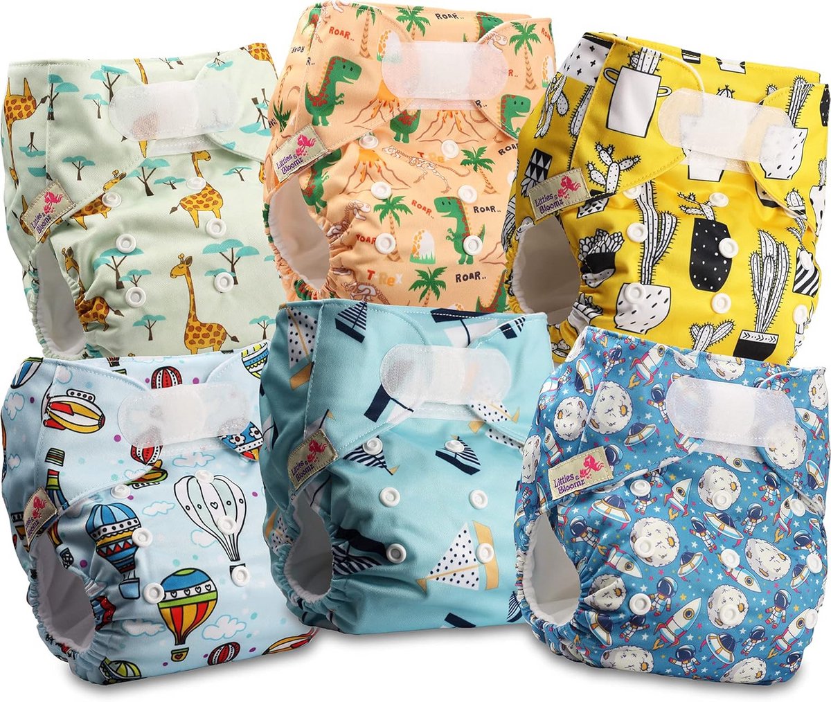 Herbruikbare Luiers voor Baby's en Peuters met Klittenband