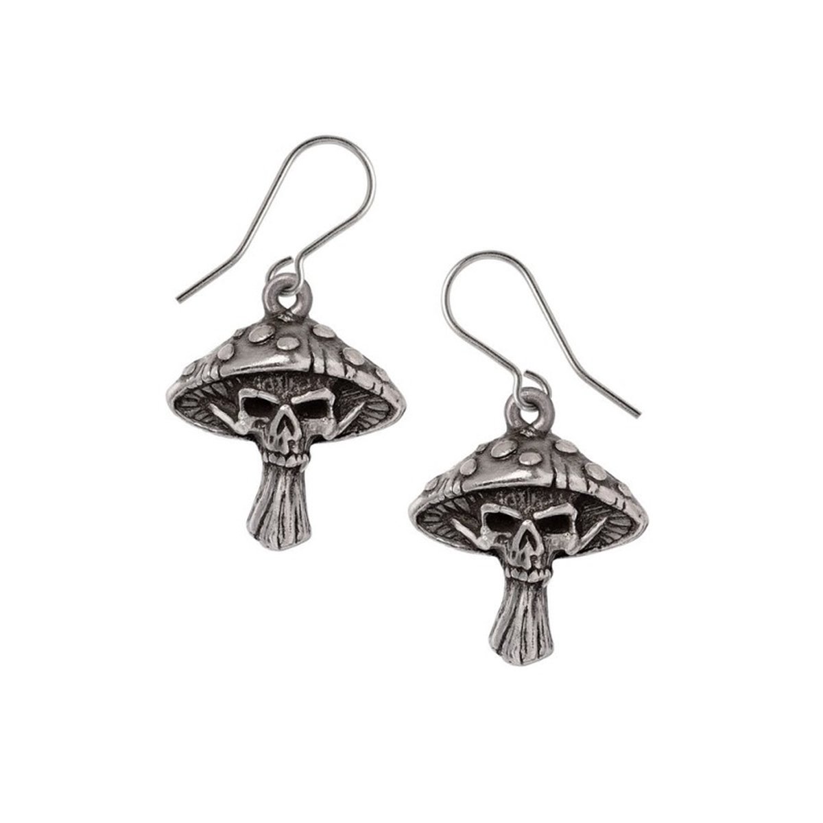 Alchemy - Death Cap Mushroom Oorbellen - Zilverkleurig