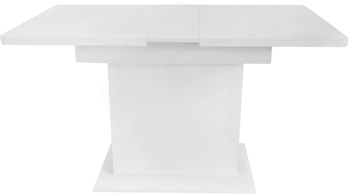 Uitschuifbare eettafel, eettafel met opbergruimte, rechthoekige eettafel, salontafel/ontspanningstafel, moderne eenvoudige ijzeren eettafel, ruimtebesparende multifunctionele eettafel, wit