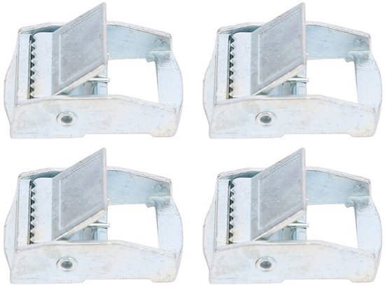 QUARKZMAN 6 Stuks Metalen Ladderslot Gespen – Zwarte Zinklegering 1 Inch – Voor Rugzakriemen, Tassen En Heupgordels