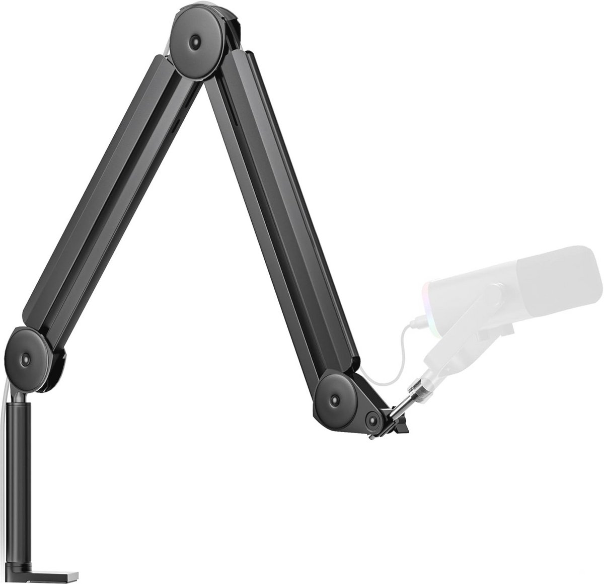Microfoon Boom Arm met Kabelbeheer voor Diverse Microfoons