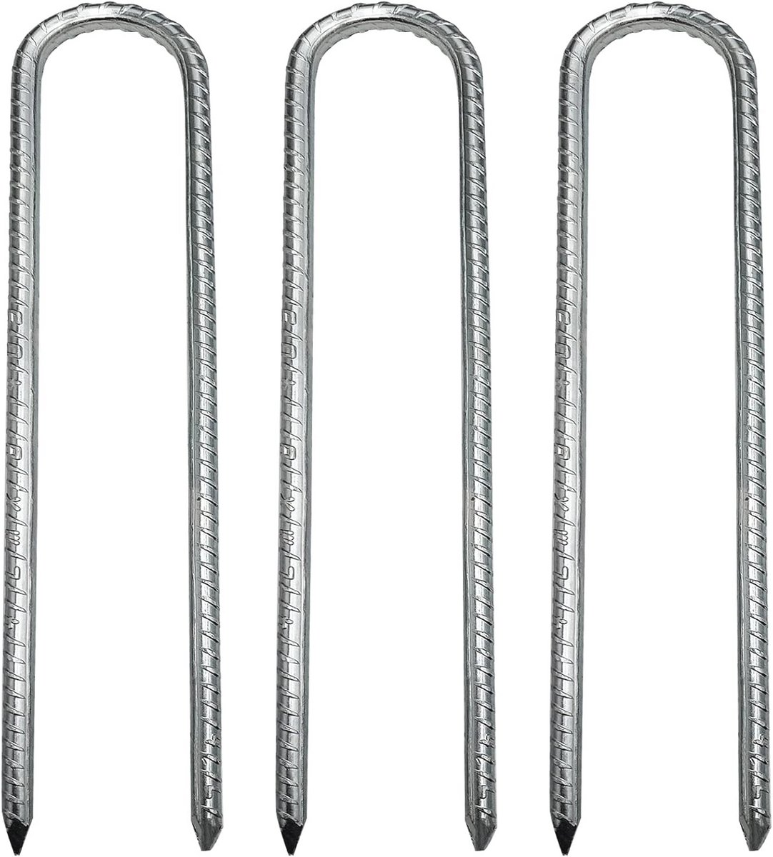 Stalen Grondpalen voor Tent en Tuin - 3 Stuks