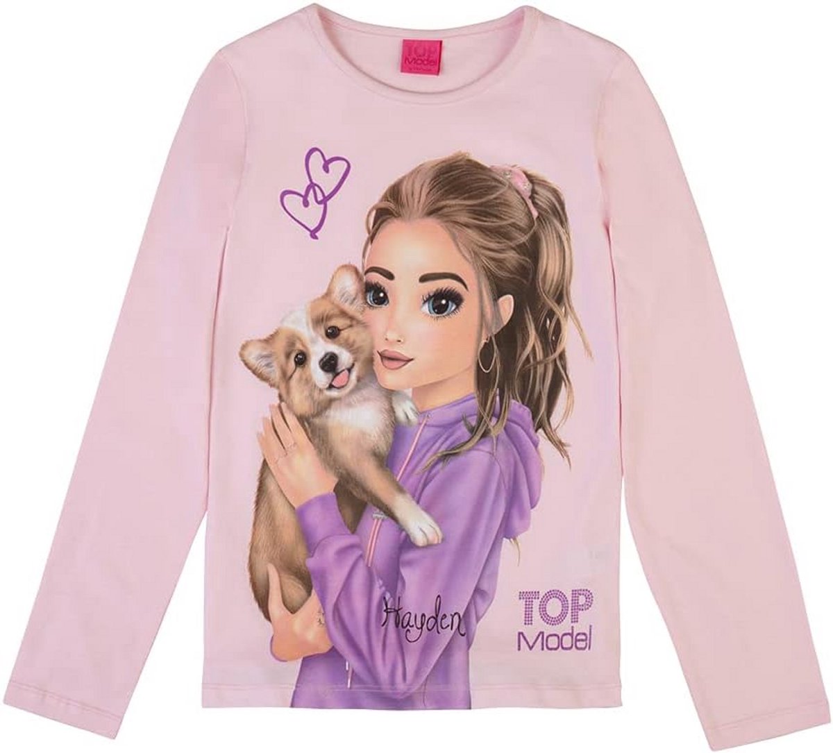 Meisjes T-shirt met Opdruk in Roze