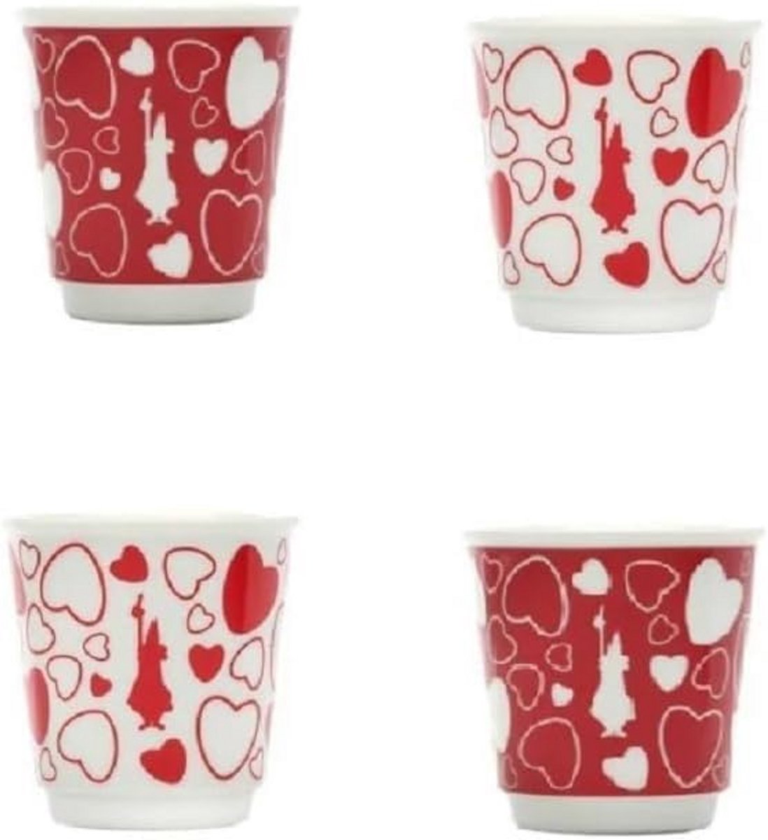 Set van 4 borrelglazen