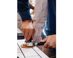 Professionele Espressotamper - 53mm, Roestvrij staal, Ergonomisch ontwerp