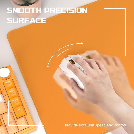 Medium Gaming Mouse Pad met Superfine Fiber en Antislip Rubber, Geoptimaliseerd voor Gaming — afbeelding 5