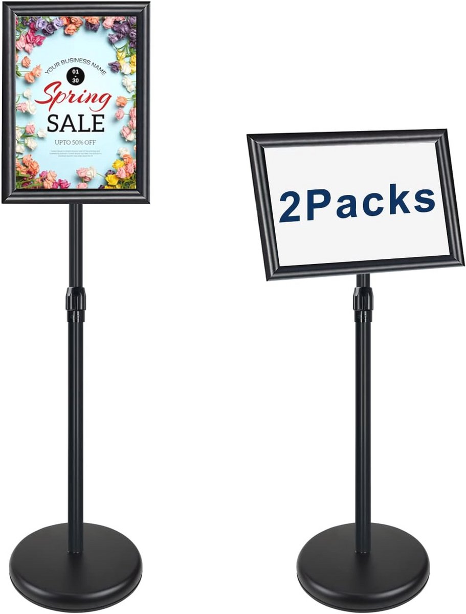 Verstelbare A4 Posterstandaard - Hoogte & Hoek Instelbare Displayhouder voor Evenementen