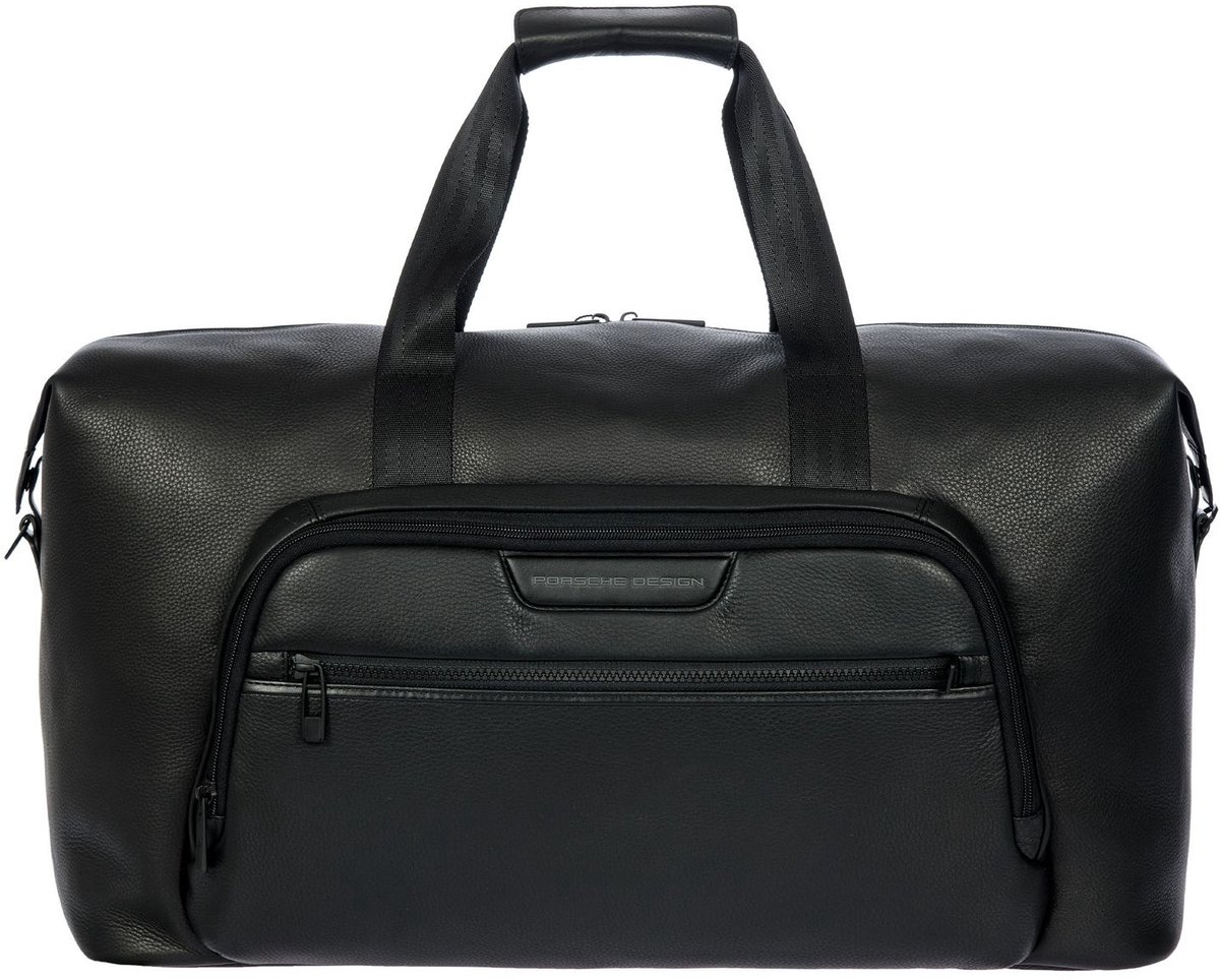 PORSCHE DESIGN Leren reistas Roadster Evo Leather Weekender Black zwart