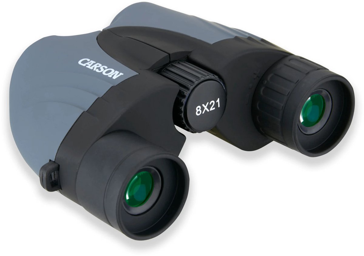 Verrekijker - Carson - Tracker - 8x21 - Compacte Binoculair - Lichtgewicht & Opvouwbaar