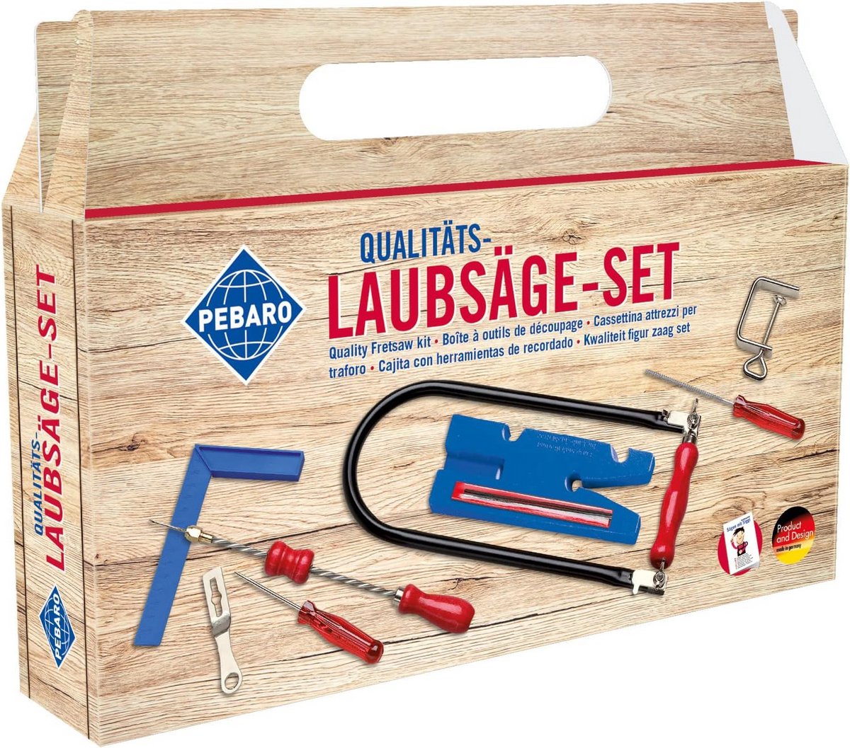 Figuurzaagset 15-delig in praktische kofferverpakking - Perfect voor knutselen en creatief houtbewerken