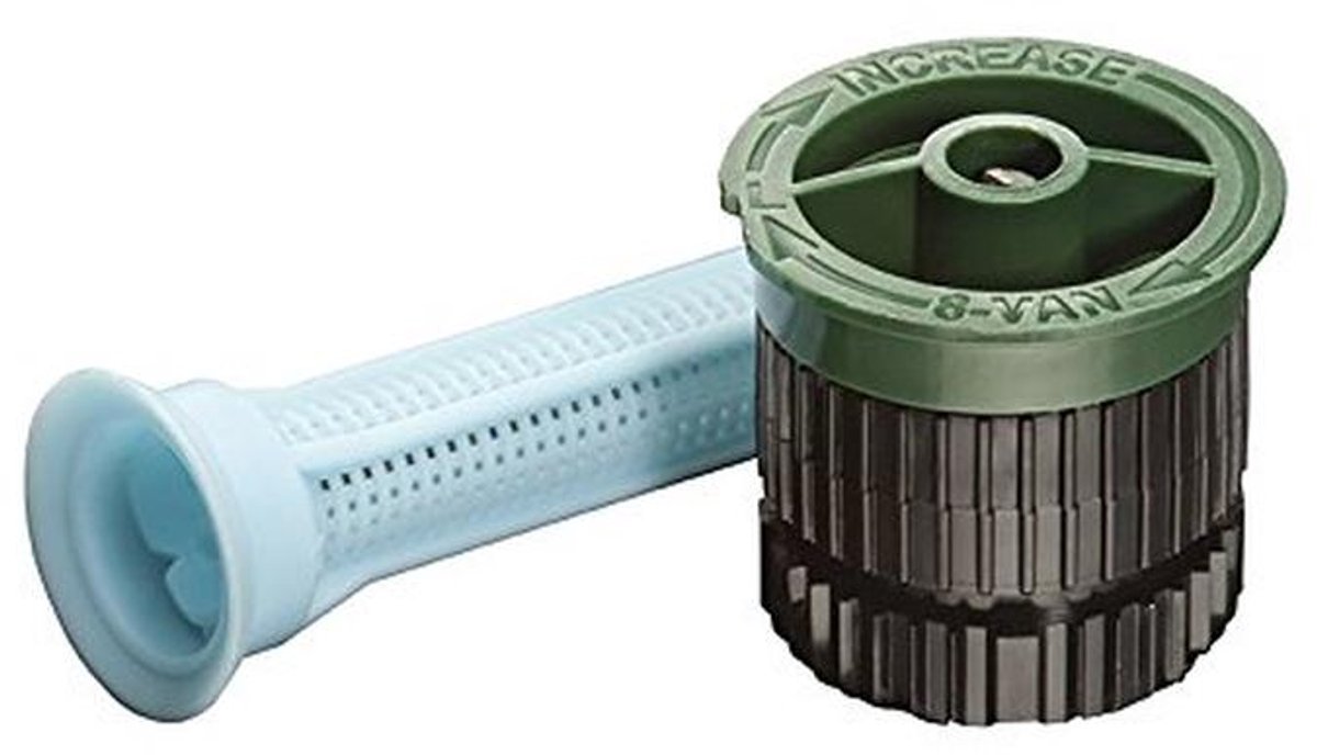 Set van 5 verstelbare sproeinozzles voor diffusers - Bereik 2.4 m, Grijs