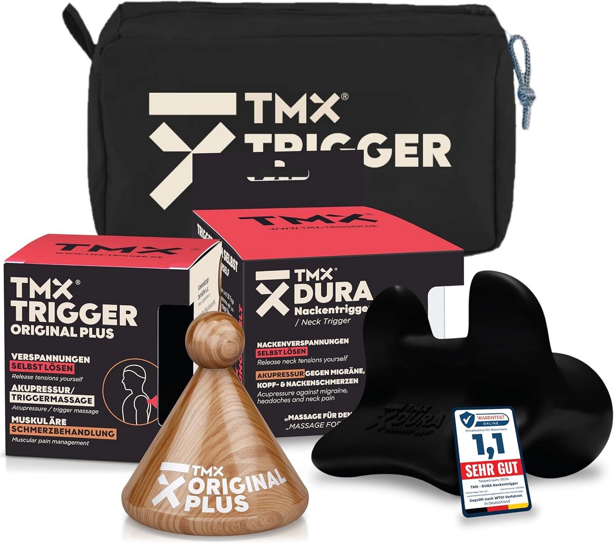 Hoofd- en Nekmassage Set met 2 Tools voor Acupressuur en Spierpijnverlichting