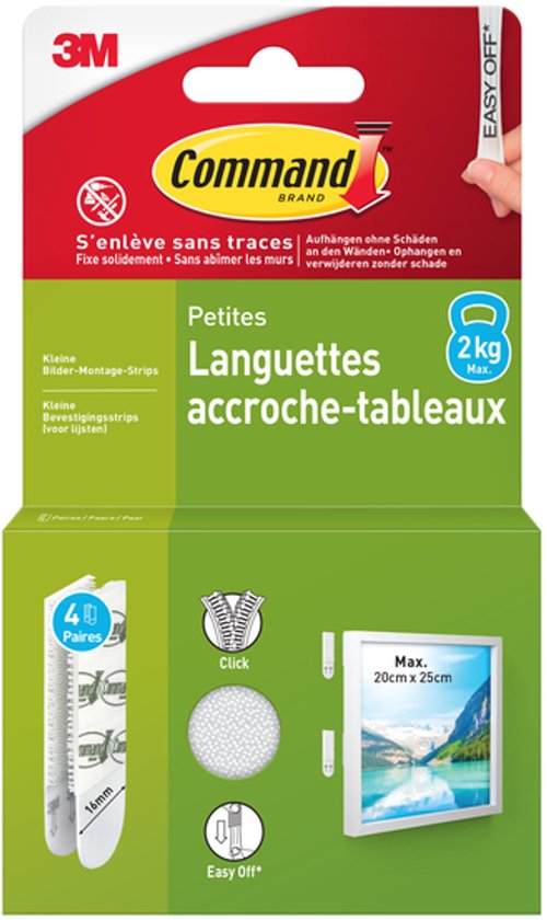 Command Bandes Adhésives Transparentes Recharge - Petites, Moyennes Et Grandes