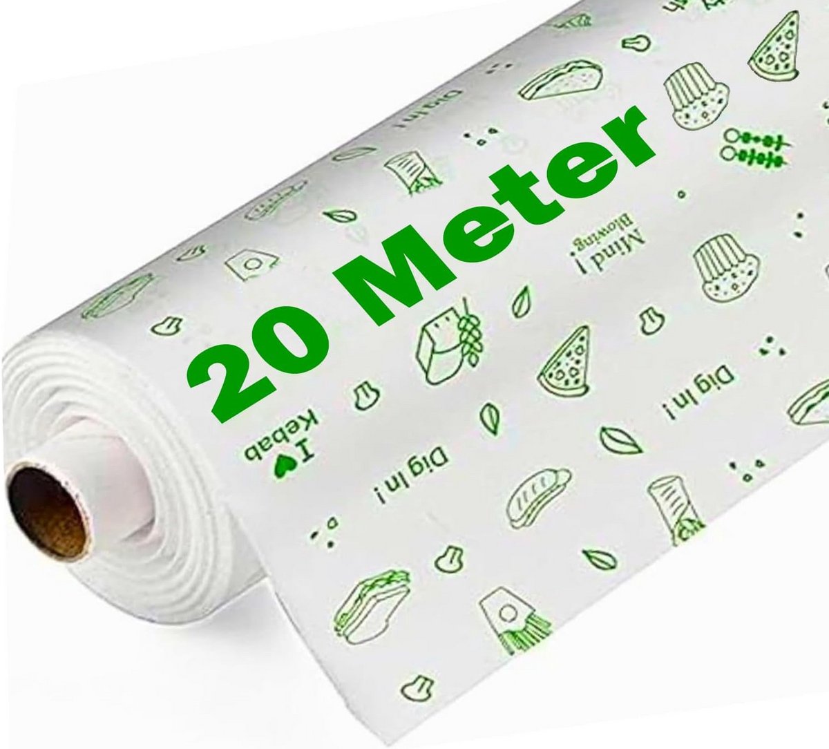 Bakpapier XL-rol voor Voedselverpakking - Non-stick en Ovenbestendig (20m)