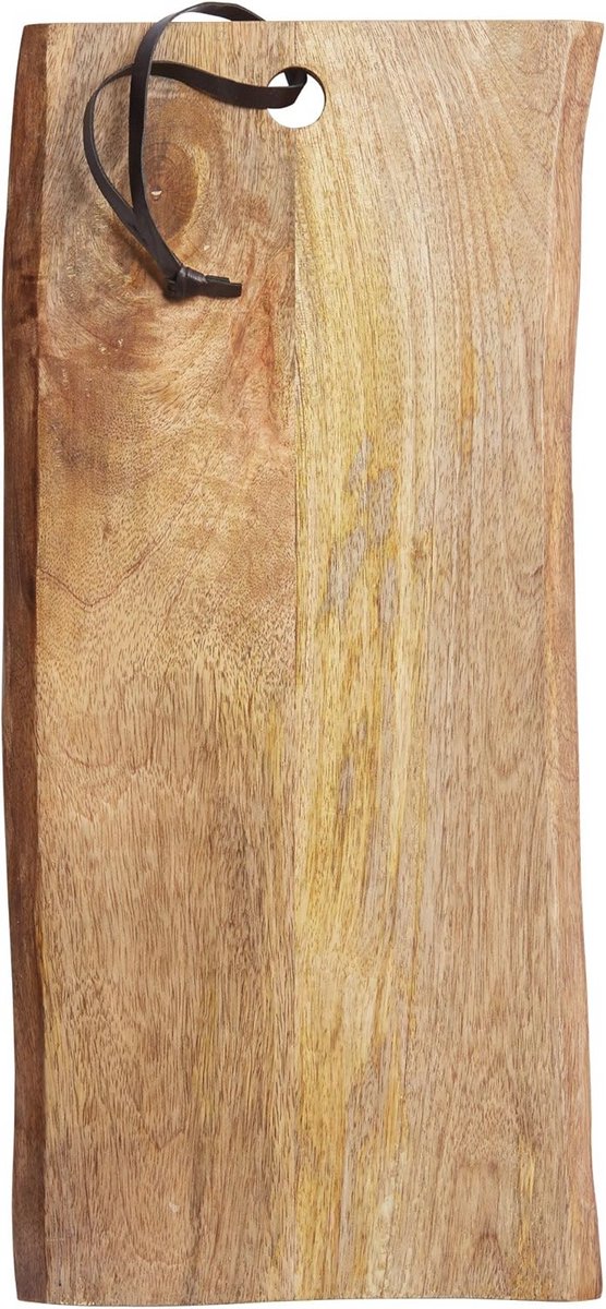 Grote Rustieke Houthak/Serveerplank van Mango 23 x 50 cm - Bruin