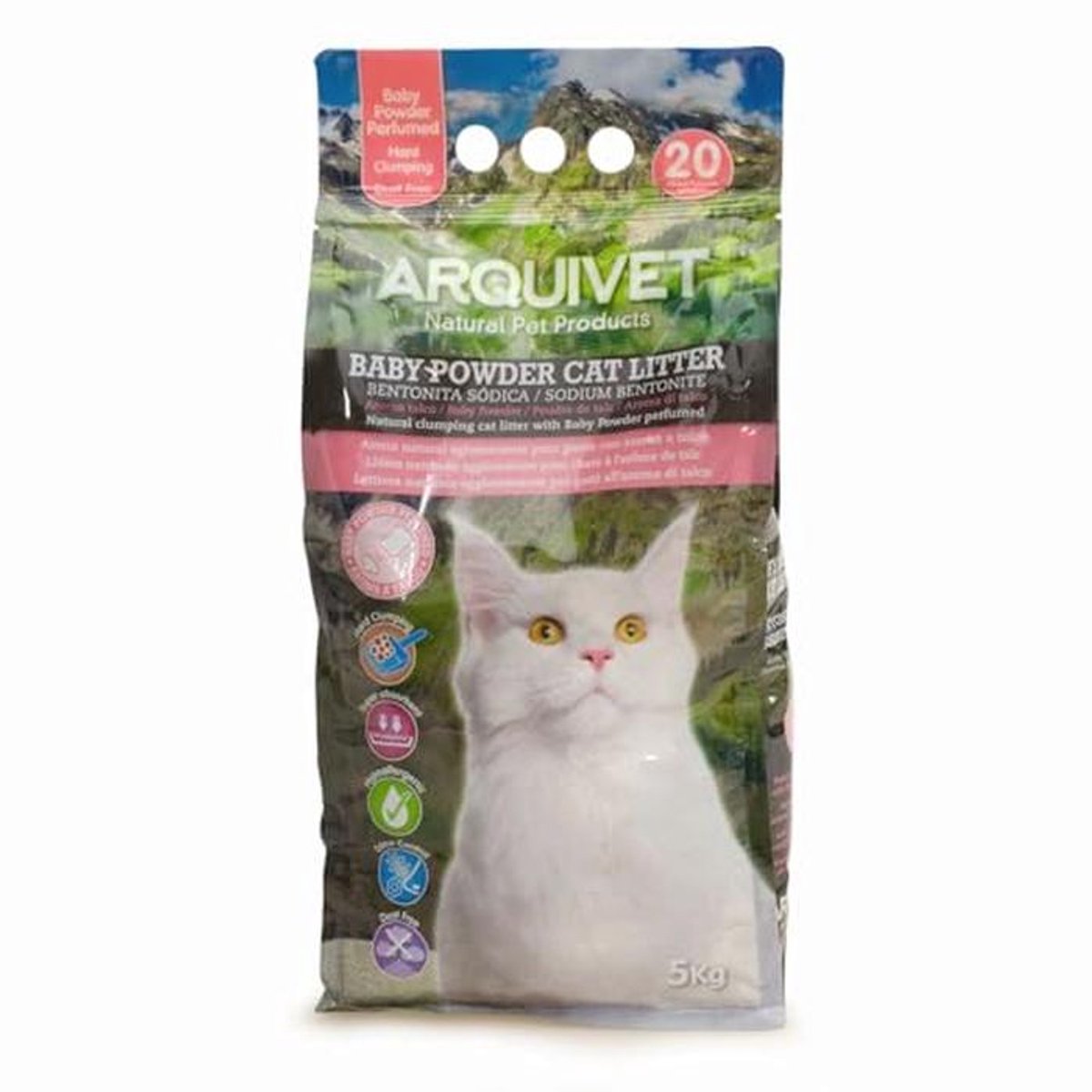 Natuurlijke Kattenbakvulling Babypoeder 5 kg – absorberend, geurneutraliserend, 100% natuurlijk